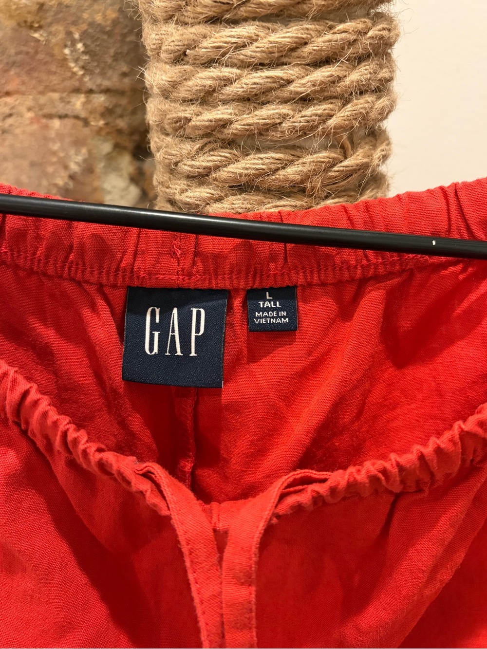 GAP Red Drawstring Track Pants - Picture 4 of 5